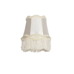 Abat-jour en tissu à clipser crème 12 cm - Granny