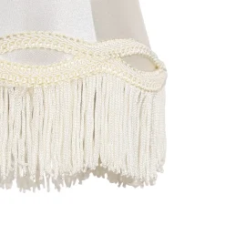 Abat-jour en tissu à clipser crème 12 cm - Granny