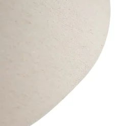 Abat-jour en tissu beige rond incliné 55/19/26