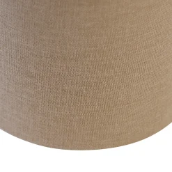 Abat-jour en tissu brun clair 18/18/14