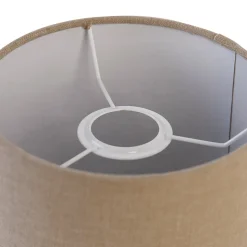 Abat-jour en tissu brun clair 18/18/14