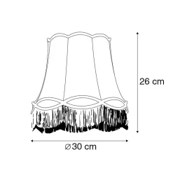 Abat-jour en tissu doré 30 cm - Granny