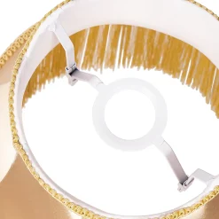 Abat-jour en tissu doré 30 cm - Granny