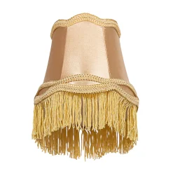 Abat-jour en tissu doré 12 cm - Granny