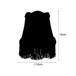 Abat-jour en tissu doré 12 cm - Granny