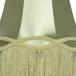 Abat-jour en tissu vert 30 cm - Granny