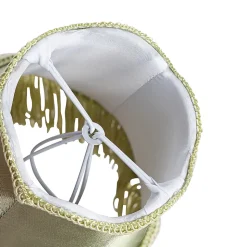 Abat-jour en tissu vert 12 cm - Granny