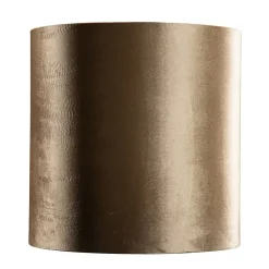 Abat-jour en velours bronze avec intérieur doré 40/40/40