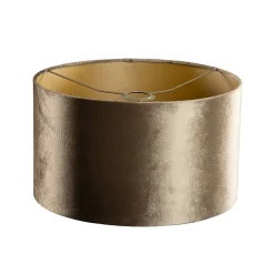 Abat-jour en velours bronze avec intérieur doré 35/35/20