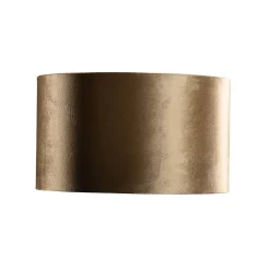 Abat-jour en velours bronze avec intérieur doré 35/35/20