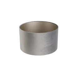 Abat-jour en velours gris 35/35/20