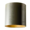 Abat-jour en velours vert avec intérieur doré 40/40/40
