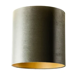 Abat-jour en velours vert avec intérieur doré 40/40/40