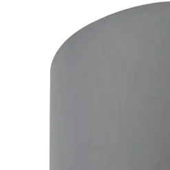 Abat-jour gris 18/18/14 avec intérieur blanc