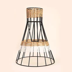 Abat-jour jupon noir 33 x 25 cm