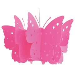 Abat-jour 'KIZI' rose D: 46 cm H: 22 cm