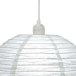 Abat-jour papier Anbus Ø38cm GoodHome Blanc