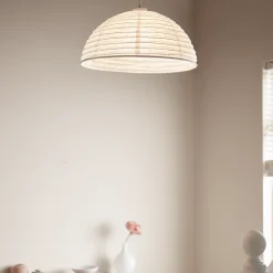 Abat-jour papier Anbus Ø38cm GoodHome Blanc