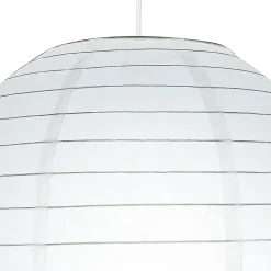 Abat-jour papier Raqis Ø28cm GoodHome Blanc