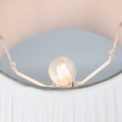 Abat-jour plissé blanc 25/16,5 cm