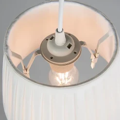 Abat-jour plissé blanc 25/16,5 cm