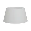 Abat-jour pour lampe de table, D: en bas 40 cm, D: en haut 30 cm, hauteur 22 cm, mélange de polyester et de coton en beige.