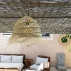 Abat-jour pour suspension ajourée L du Maroc Module en paille tressée