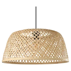 Abat-jour pour suspension rond en bambou Ø48cm GoodHome Gallito