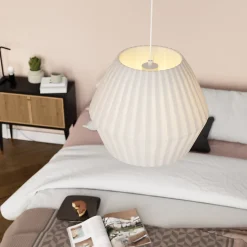 Abat-jour pour suspension blanc forme diamant Ø38cm GoodHome Longbill