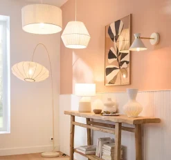 Abat-jour pour suspension blanc forme diamant Ø38cm GoodHome Longbill