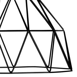 Abat-jour pour suspension en métal noir Ø28.5cm GoodHome Jacobin