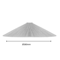 Abat-jour pour suspension cône en raphia Ø.38cm Eglo, Dulah