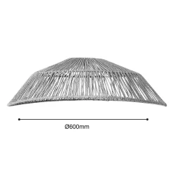 Abat-jour pour suspension en fibres naturelles ∅60cm Eglo, Poirnal