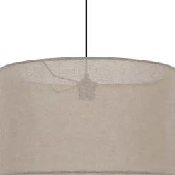 Abat-jour pour suspension en lin beige Ø48cm GoodHome Bluebill
