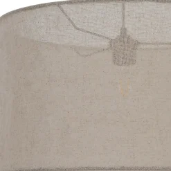 Abat-jour pour suspension en lin beige Ø48cm GoodHome Bluebill