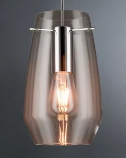 Abat-jour pour suspension cylindre en verre H.28cm URail Vento Paulmann