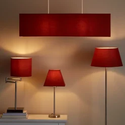 Abat-jour Riqq GoodHome rouge Ø80 x H.20cm