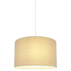 Abat-jour rond beige Ø40cm GoodHome Kpezin