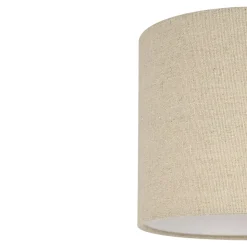 Abat-jour rond beige Ø20cm GoodHome Kpezin
