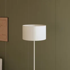 Abat-jour rond blanc Ø40cm GoodHome Kpezin