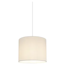 Abat-jour rond blanc Ø20cm GoodHome Kpezin