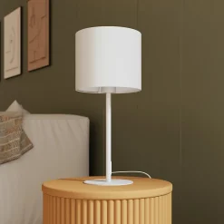 Abat-jour rond blanc Ø20cm GoodHome Kpezin