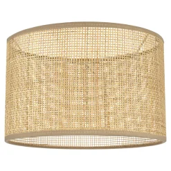 Abat-jour rond en métal et rotin Ø30cmGoodHome Kpezin
