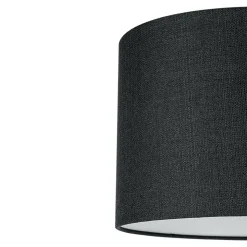 Abat-jour rond gris anthracite Ø30cm GoodHome Kpezin