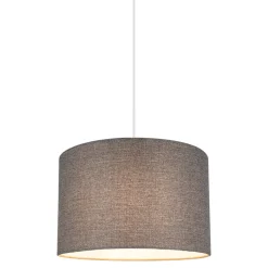 Abat-jour rond gris Ø30cm GoodHome Kpezin