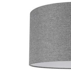 Abat-jour rond gris Ø40cm GoodHome Kpezin