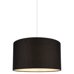 Abat-jour rond Kpezin gris anthracite Ø40cm GoodHome