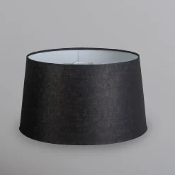 Abatjour rond schuin linnen - D 350 mm - Noir -