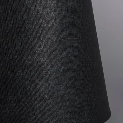 Abatjour rond schuin linnen - D 250 mm - Noir -