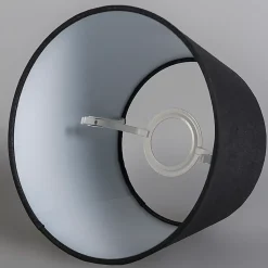 Abatjour rond schuin linnen - D 250 mm - Noir -